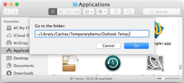 outlook for mac store files in personal folder